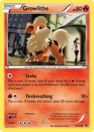 Growlithe (10) 010  - Reverse Holofoil Next Destinies - Common
