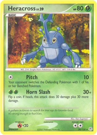 Heracross 028/130  Diamond and Pearl - Rare