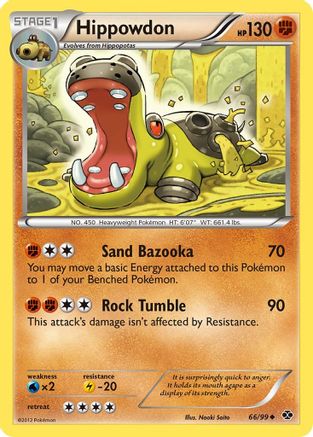 Hippowdon 066  - Reverse Holofoil Next Destinies - Uncommon