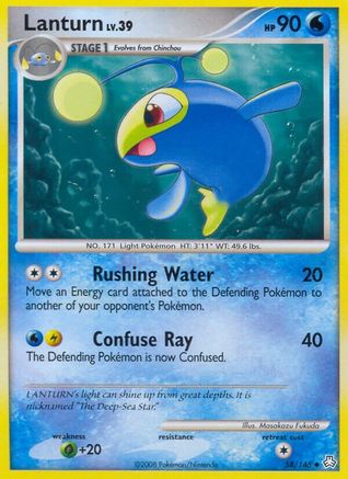 Lanturn (58) 058  - Reverse Holofoil Legends Awakened - Uncommon
