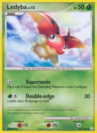 Ledyba 104  - Reverse Holofoil Legends Awakened - Common