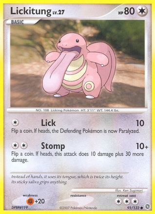 Lickitung 091  Secret Wonders - Common