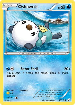 Oshawott 037/113  Legendary Treasures - Common