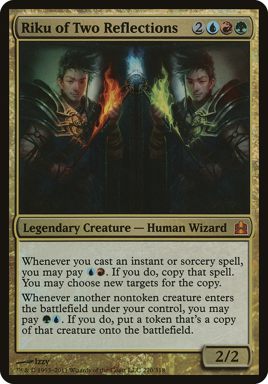 Riku of Two Reflections (OVER-220) - Commander 2011 Oversized Foil