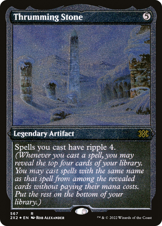 Thrumming Stone (2X2-567) - Double Masters 2022 Etched Foil