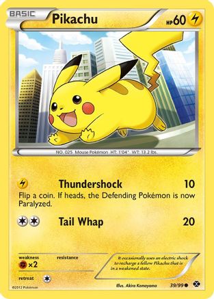 Pikachu 039/99  - Reverse Holofoil Next Destinies - Common