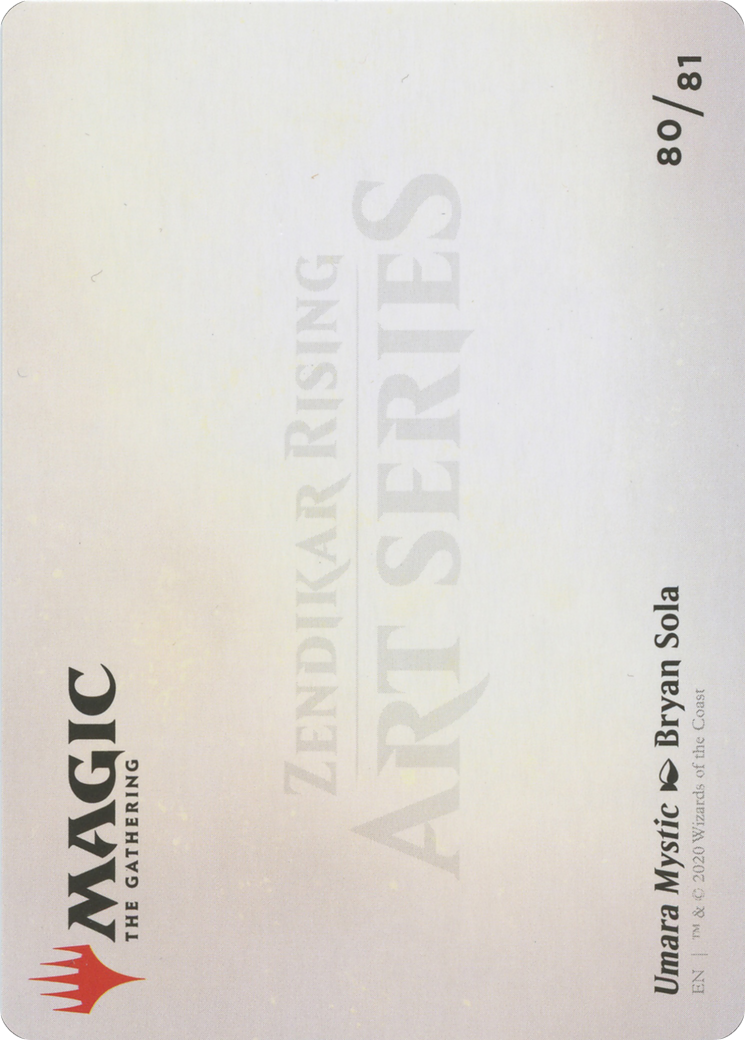 Umara Mystic // Umara Mystic (AZNR-080) - Zendikar Rising Art Series (Borderless) Foil