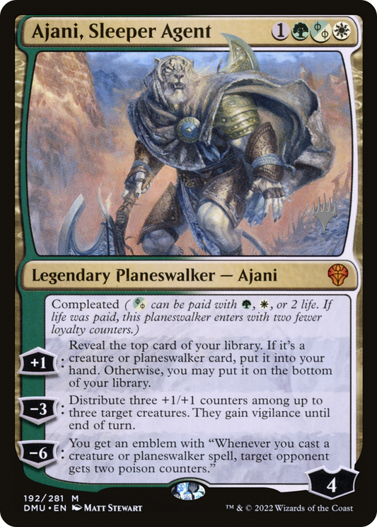 Ajani, Sleeper Agent (PPDMU-192P) - Dominaria United Promos