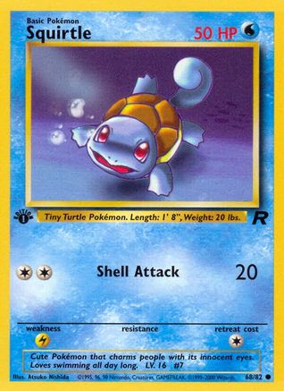 Squirtle 068/82  - 1st Edition Team Rocket - Common