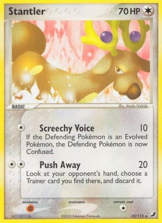 Stantler 032/115  - Reverse Holofoil Unseen Forces - Rare