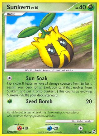 Sunkern 114  Secret Wonders - Common