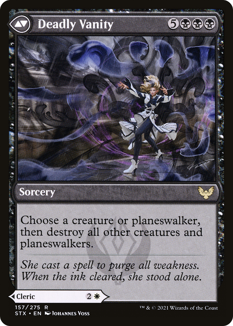 Selfless Glyphweaver // Deadly Vanity (STX-157) - Strixhaven: School of Mages
