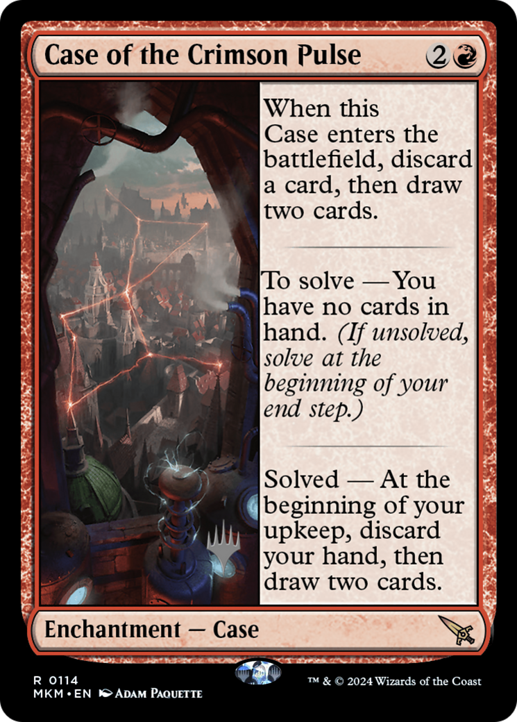 Case of the Crimson Pulse (PPMKM-114P) - Murders at Karlov Manor Promos