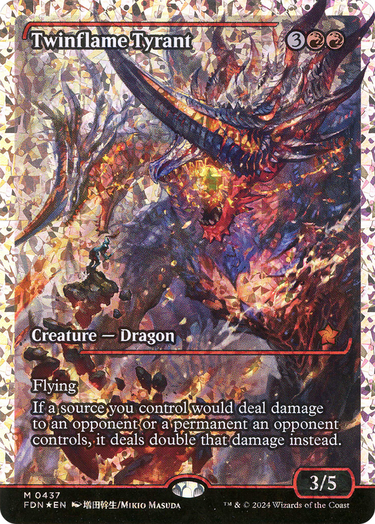 Twinflame Tyrant (FDN-437) - Foundations: (Showcase) Foil