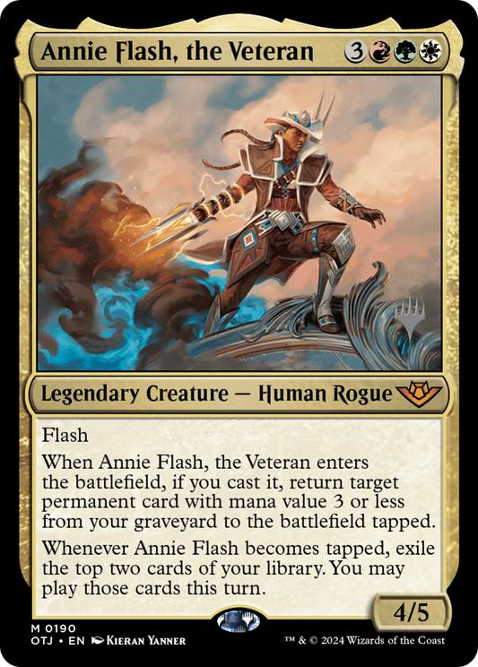 Annie Flash, the Veteran (PPOTJ-190P) - Outlaws of Thunder Junction Promos Foil