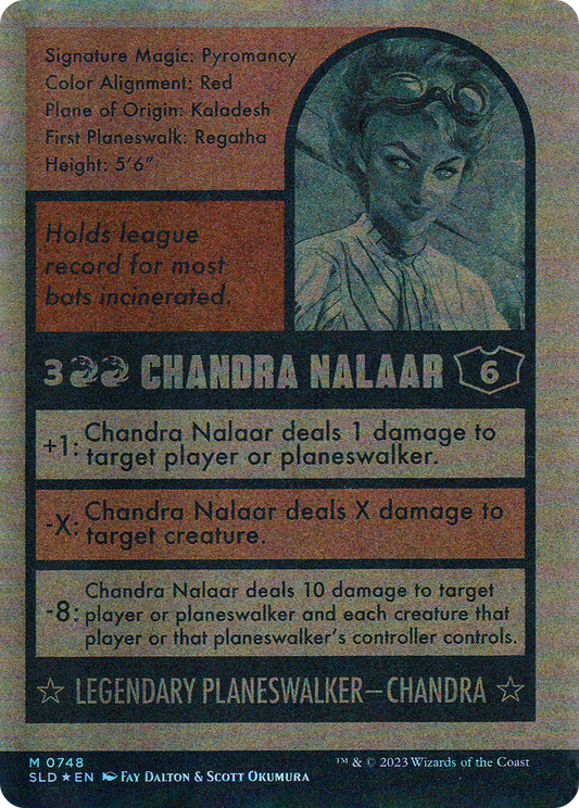 Chandra Nalaar // Chandra Nalaar (SLD-748) - Secret Lair Drop: (Full Art) (Borderless) Foil