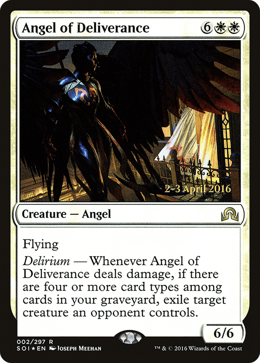 Angel of Deliverance (PRE-02S) - Shadows over Innistrad Promos Foil