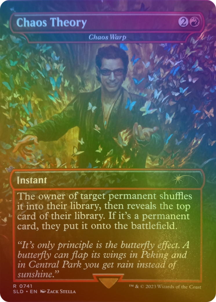 Chaos Warp (SLD-741★) - Secret Lair Drop / Chaos Theory (Borderless) Foil