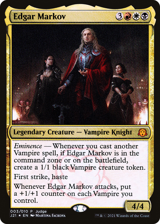 Edgar Markov (JDG-003) - Judge Gift Cards 2021 Foil