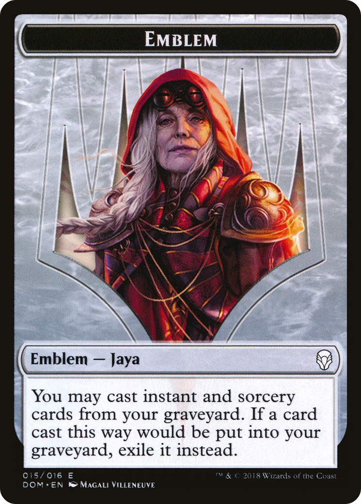 Jaya Ballard Emblem (DOM-015) - Dominaria Tokens