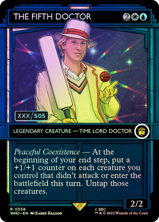 The Fifth Doctor (WHO-556Z) - Doctor Who: (Showcase) (Borderless) Foil