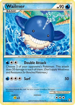Wailmer 052  - Reverse Holofoil Triumphant - Uncommon