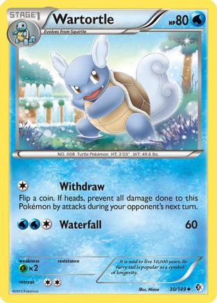 Wartortle 030/149  Boundaries Crossed - Uncommon