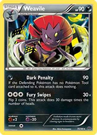 Weavile 070  Next Destinies - Rare