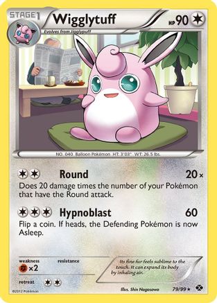 Wigglytuff 079  - Reverse Holofoil Next Destinies - Rare