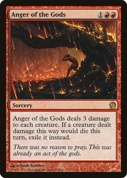 Anger of the Gods (THS-112) - Theros Foil