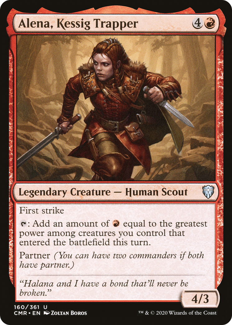 Alena, Kessig Trapper (CMR-160) - Commander Legends Foil