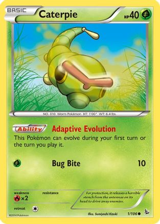 Caterpie 001/106  XY  Flashfire - Common