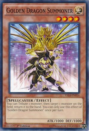 Golden Dragon Summoner (YS14-EN016) - Super Starter: Space-Time Showdown 1st Edition