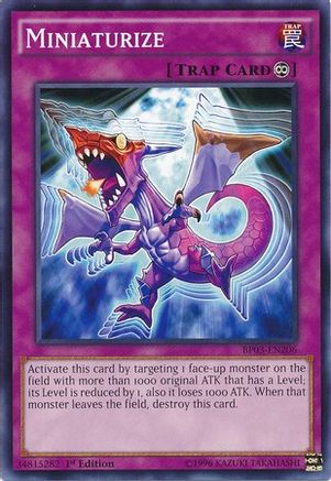 Miniaturize (BP03-EN206) - Battle Pack 3: Monster League 1st Edition