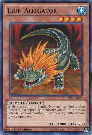 Lion Alligator (BP03-EN089) - Battle Pack 3: Monster League 1st Edition