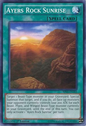 Ayers Rock Sunrise (BP03-EN183) - Battle Pack 3: Monster League 1st Edition