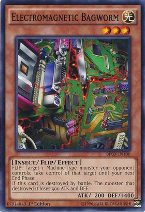 Electromagnetic Bagworm (BP03-EN100) - Battle Pack 3: Monster League 1st Edition