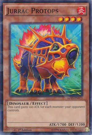 Jurrac Protops (Shatterfoil) (BP03-EN073) - Battle Pack 3: Monster League 1st Edition