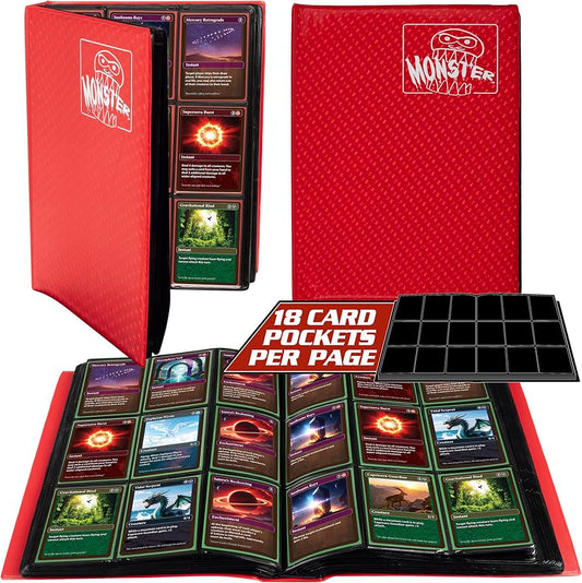 9 POCKET MONSTER BINDER HOLOFOIL RED