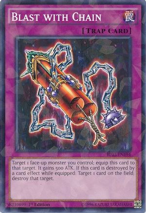 Blast with Chain (Shatterfoil) (BP03-EN194) - Battle Pack 3: Monster League 1st Edition