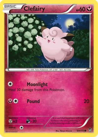 Clefairy (69) 069/111  XY  Furious Fists - Common