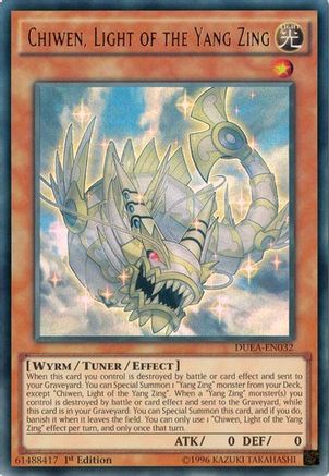 Chiwen, Light of the Yang Zing (DUEA-EN032) - Duelist Alliance 1st Edition