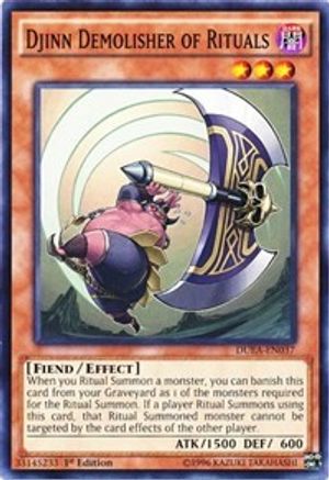 Djinn Demolisher of Rituals (DUEA-EN037) - Duelist Alliance 1st Edition