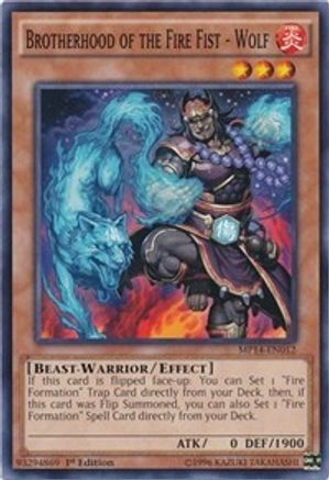 Brotherhood of the Fire Fist - Wolf (MP14-EN012) - 2014 Mega-Tins Mega Pack 1st Edition