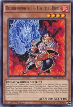 Brotherhood of the Fire Fist - Rhino (MP14-EN014) - 2014 Mega-Tins Mega Pack Unlimited