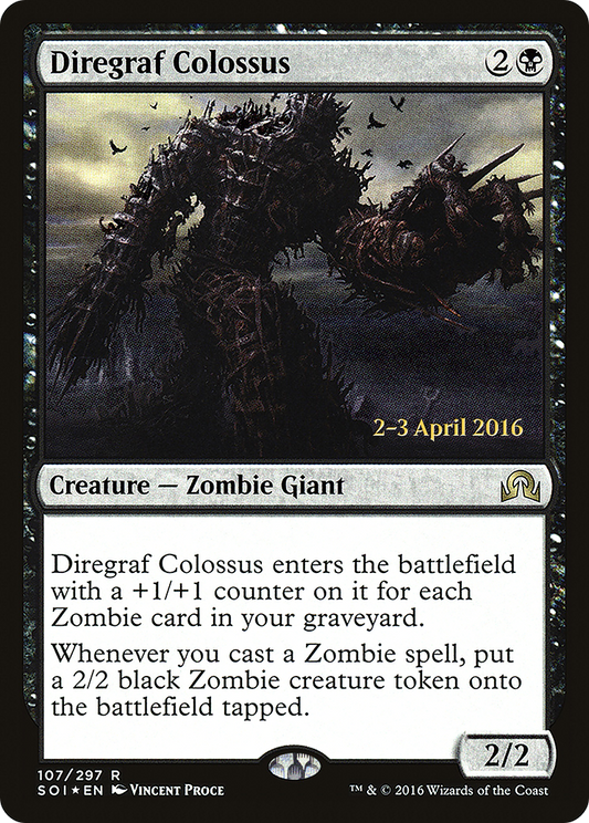 Diregraf Colossus (PRE-107S) - Shadows over Innistrad Promos Foil