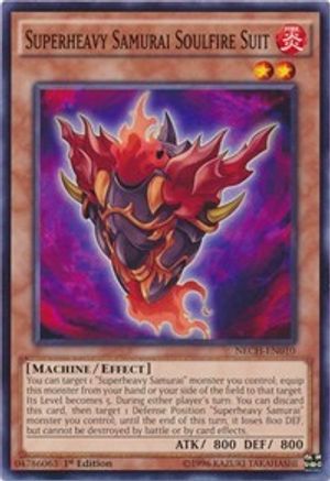 Superheavy Samurai Soulfire Suit (NECH-EN010) - The New Challengers 1st Edition