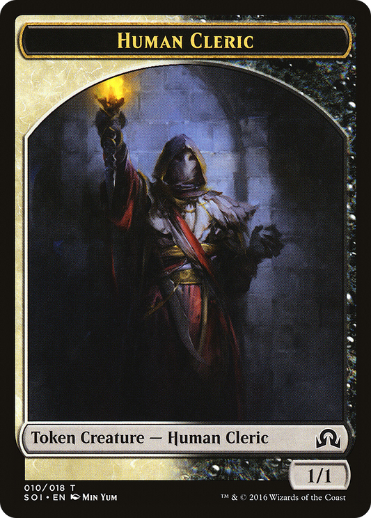 Human Cleric (SOI-010) - Shadows over Innistrad Tokens