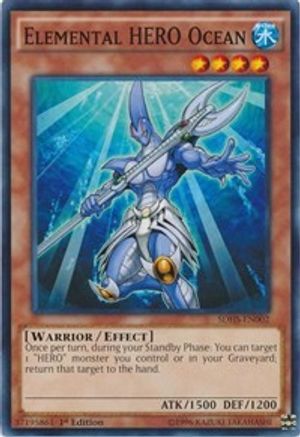 Elemental HERO Ocean (SDHS-EN002) - Structure Deck: HERO Strike 1st Edition