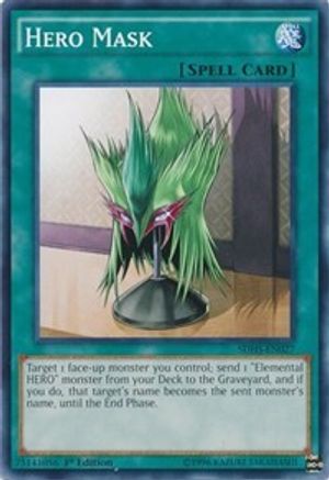 Hero Mask (SDHS-EN027) - Structure Deck: HERO Strike 1st Edition